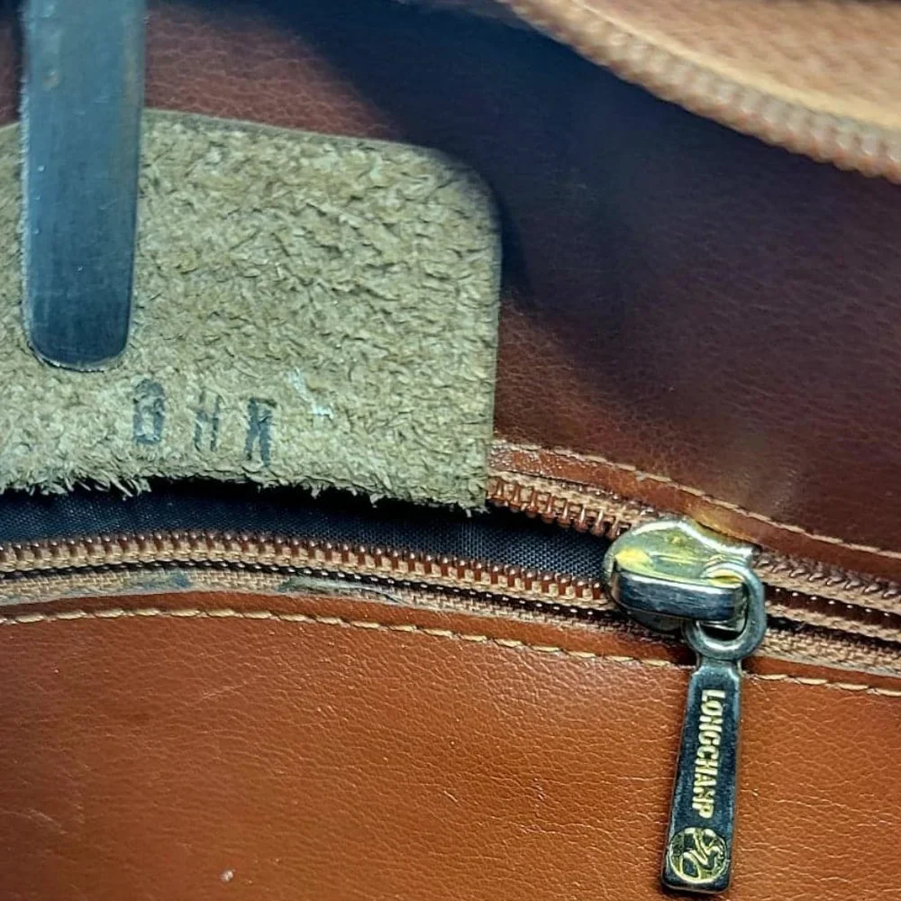 AUTHENTIC VINTAGE LONGCHAMP PARIS LE FOULONNÉ Shoulder bag - Brown - Picture 8 of 15